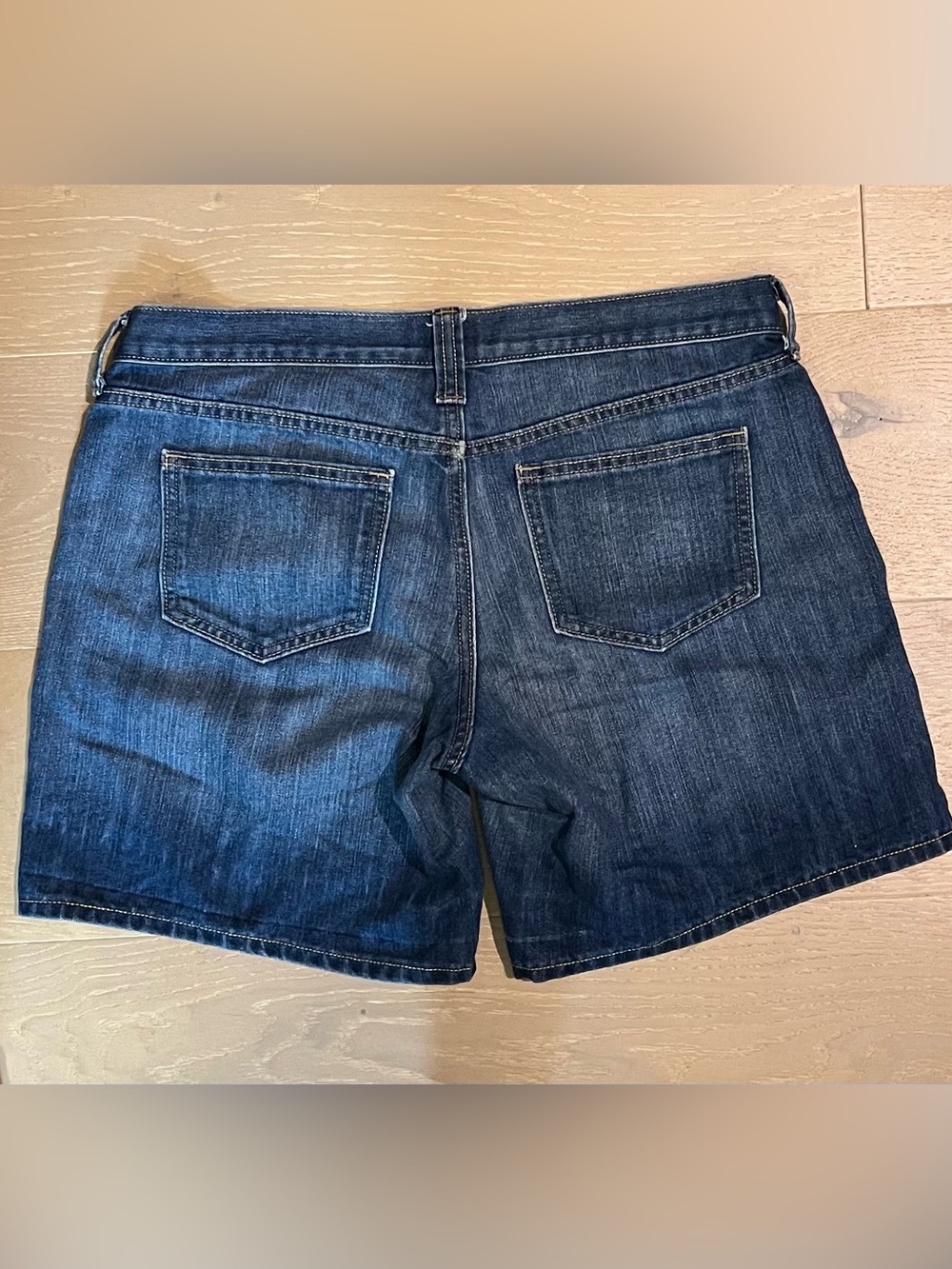 Old Navy Denim Blue Jean Shorts Bundle of 2 sizes 10 and 12 - Picture 3 of 9